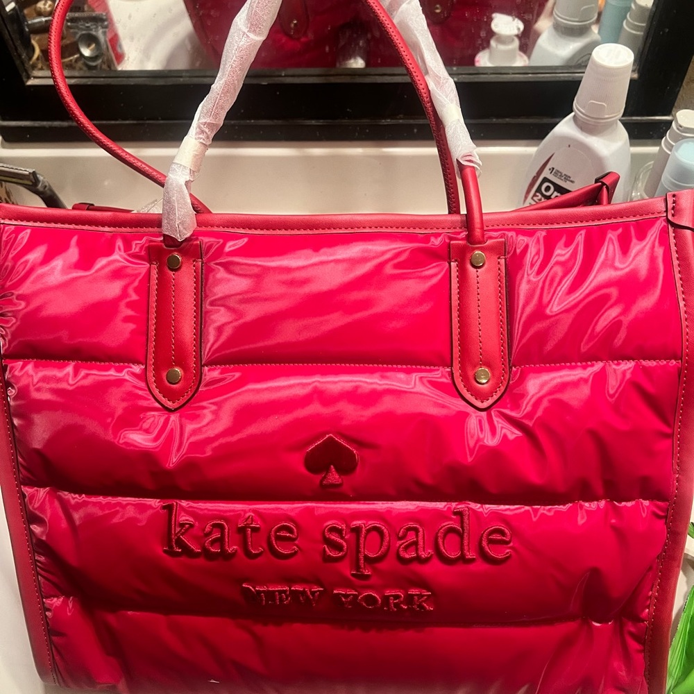 NWT Kate Spade Vibrant Red Tote Bag